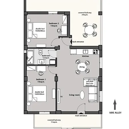 Indigo Apartment, * Nea Michaniona